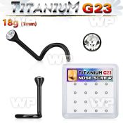 box w 16 black titanium g23 nose screws 1mm w cystals