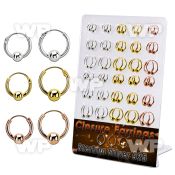 br510m board w gold silver ball closure earring 14 4 5mm ball