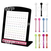 brac29 board w 120 flexible nose bone retainer ball shaped tops