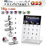 brtsa12 display w 3mm steel half jewel ball dermal anchor top