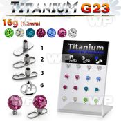 brtsa8 board w titanium g23 dermal anchors w multi crystal ball