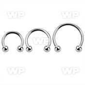 cbmb5l xxl steel circular barbell, 14g w 5mm balls