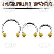 cbmjf5l xxl steel cbr, 14g w 5mm jackfruit wood balls