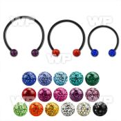 cbmtf5l xxl black steel cbr w 10mm multi crystal balls 