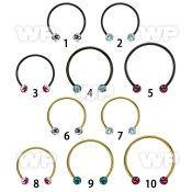 cbmtfc5l xxl anodized steel cbr 14g w 5mm ball multicrystal zebra