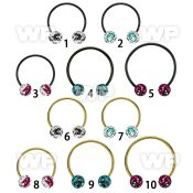 cbmtfc8l xxl anodized steel cbr 14g w 8mm ball multicrystal zebra