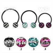 cbmtfd8l xxl black steel cbr 8mm multi crystal ball w triple line