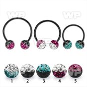 cbmtfe8l xxl black steel cbr 8mm multi crystal ball w 2 color