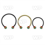 cbmtfr5l xxl black steel cbr 5mm multi crystal ball rasta stripe