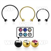 cbmtjb5l xxl anodized steel cbr, 14g w 5mm jewel balls w crystals