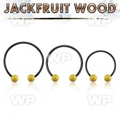 cbmtjf5l xxl anodized steel cbr, 14g w 5mm jackfruit wood balls