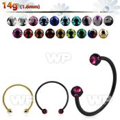 cbmtmj4l xxl anodized steel cbr, 14g w 4mm multi jewel balls