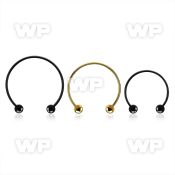 cbstb3l xxl anodized steel circular barbell, 16g w 3mm balls