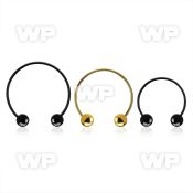 cbstb4l xxl anodized steel circular barbell, 16g w 4mm balls