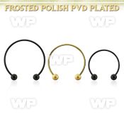 cbstfo3l xxl anodized steel cbr, 16g w 3mm frosted steel balls