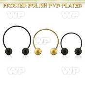 cbstfo5l xxl anodized steel cbr, 16g w 5mm frosted steel balls