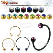 cbstjb4l xxl anodized steel cbr, 16g w 4mm jewel balls w crystals