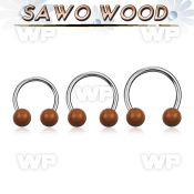 cbsw5 organic circular barbell w 2 5mm sawo wood balls
