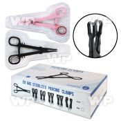 clampb sterilized single use piercing clamp slotted top forceps
