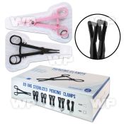 clampc sterilized single use piercing clamp closed triangle shaped forceps