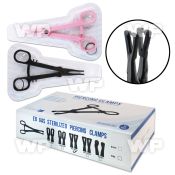 clampd sterilized single use piercing clamp slotted triangle shaped forceps