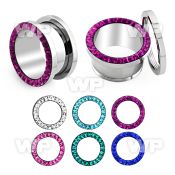 d3mda surgical steel screw fit flesh tunnel ferido glued multi ear lobe piercing