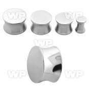 d3mi surgical steel double flared solid plug ear lobe piercing