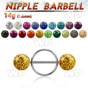 daumwep surgical steel round nipple shield316l steel barbell 1 6 nipple piercing