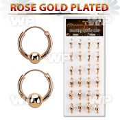 dnsm172 box rose gold silver ball closure earring 16g 4 5mm ball