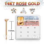 drys25 box 14k rose gold bend it yourself nose stud w mix top