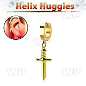 ehg768 anodized surgical steel ring piercing