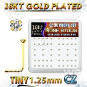 et3gekf6 box w silver 925 l shaped nose studs 18k gold plated nose piercing