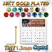 et3yfj box w silver 925 l shaped nose studs 18k gold plated nose piercing