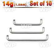 f3h1e0i pack 316l steel surface barbell posts 1 6mm 90 degree belly piercing