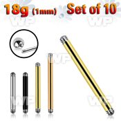 f44eti pack surgical steel bar posts 1 0mm threading 