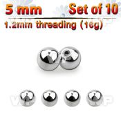 f47bs3 pack 5mm surgical steel balls 1 2mm threading