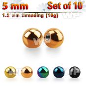 f4rs3 pack 5mm ion plated surgical steel ballsthreading 1 2mm