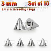 f6uzf3 pack 3mm surgical steel ball s0 8mm threading