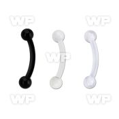 fbnevb25 bioflex eyebrow banana w 2.5mm balls