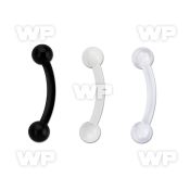 fbnevb bioflex eyebrow banana w 3mm balls