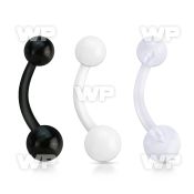 fbnuvs bioflex belly banana, 14g (1.6mm) with 5 6mm ball