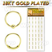 fetiux display real 18k gold plated silver 925 nose rings 20 pcs nose piercing