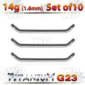 fh3h4e0i pack g23 titanium surface barbell post 1 6mm 45 degree belly piercing