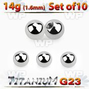 fh47bs pack 5mm g23 titanium ballsthreading 1 6mm belly piercing