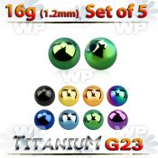 fh4r03 pack 4mm ion plated g23 titanium balls 1 2mm threading belly piercing