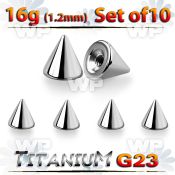fh6u03 pack 4mm g23 titanium cones threading 1 2mm belly piercing