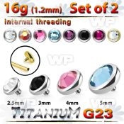 fhd48u titanium flat back crystal tops bezel setting 2pcs