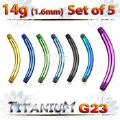fhr4ue0 pack ion plated g23 titanium belly banana post1 6mm threa 