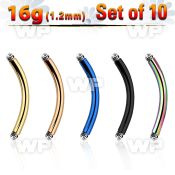 fr4ueyi pack ion plated 316l steel micro banana postthreading 1 2 belly piercing