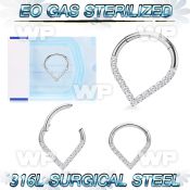 g3i3xes presterilized steel hinged segment clicker cz pear